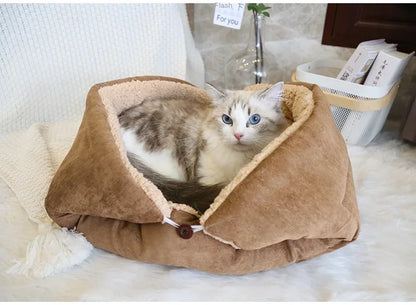 Cat Bed Warm Thickened Soft Multifunctional Pet Foldable Mat for Cats Small Dogs Indoor Kitten Bed Cat Sleeping Mat Pet Supplies