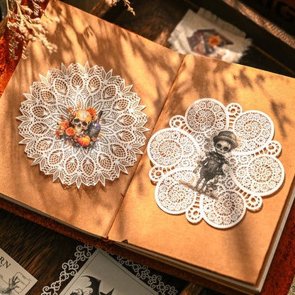 KSCRAFT 2sheets Halloween Rub On Sticker Scrapbooking Junk Journal Crafts Transfer Stickers DIY Photo Albums Decorative