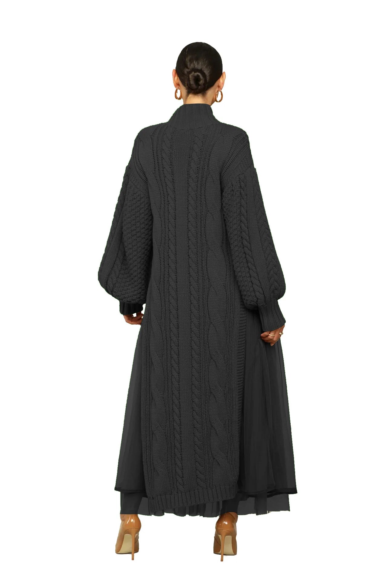 Muslim Women Knitting Dress Modest Robe Vestidos Dubai Saudi Arabic Morocco Abaya Jalabiya Eid Ramadan Knitted Dresses Abayas