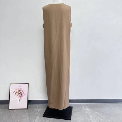 Muslim Women Dress Two Piece Set Eid Ramadan Morocco Dubai Open Abayas Vestidos Arab Cardigan Robe Suit Islam Modest Kaftan