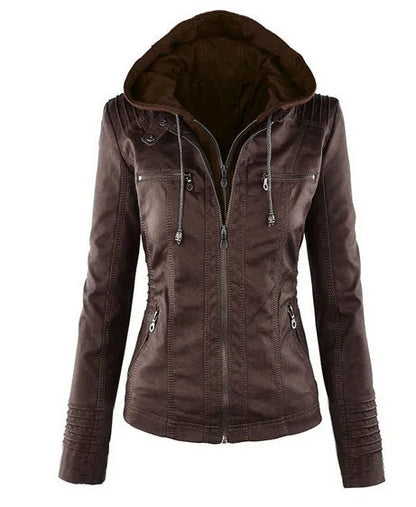 Women's Faux Leather Jacket