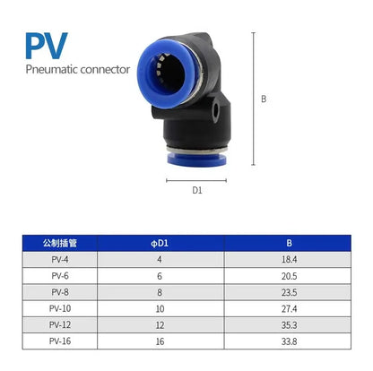 Pneumatic Fitting Fittings Quick Connector Air Water Hose Tube Connectors Plastic PU PY 4mm 6mm 8mm 10mm 12mm Push Into Plug