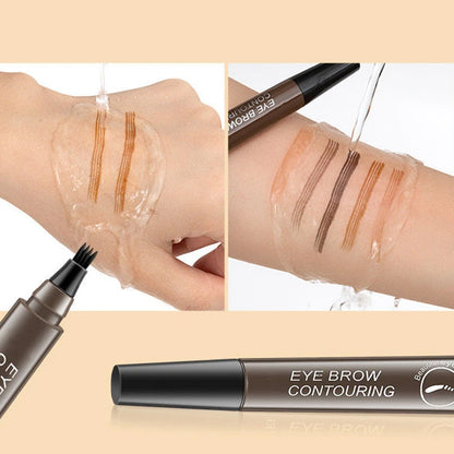 Eyebrows Pen Eyebrow Tattoo Waterproof Liquid Black Eye Brow Makeup Pencil Microblading