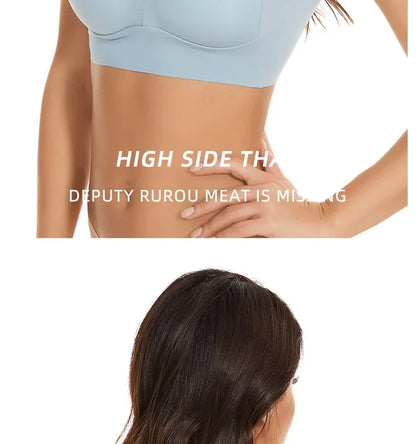 Women Lace Sport Bras Plus Size Seamless Bra Bralette Backless Lady Brassiere Vest Female Gathers Shock-Proof Wireless Top L-3XL