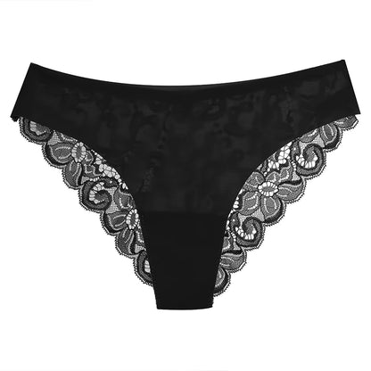 TrowBridge 3PCS Women's Panties Set Sweet Lace Underwear Soft Silk Satin Lingerie French Romantic Woman Briefs Female Sexy Panty