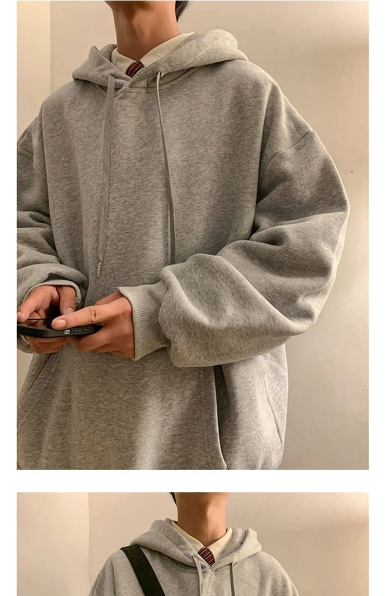 6 Colors Spring Autumn Solid Hoodie Men Harajuku Fashion Casual Oversized Hoodies Women Loose Hooded Sweatshirt Streetwear Y2k
