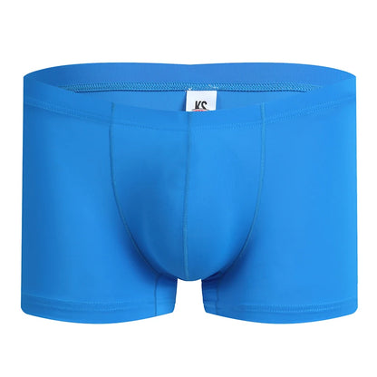 Fashion Boxers Ice Silk Man Underwear Underpants Breathable Comfortable Men's Panties Ultrathin BoxerShorts Trunks
