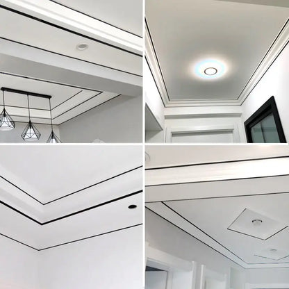 50m/Roll Self-adhesive Tile Tape Brushed Gold Silver Floor Edging Waterproof Seam Wall Stickers Wall Gap Ceiling Home Decoration