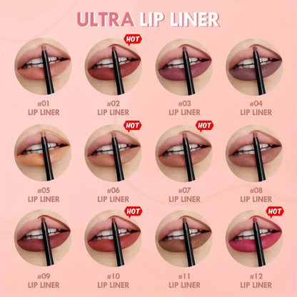 Lips Velvet Matte Lip Liner Pencil Waterproof Lasting Plump Lipstick Natural Lips Pencil Contour Line Makeup Lipliner Pen Gifts
