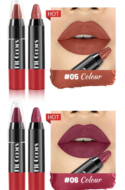 1PC 8 Colors Velvet Matte Lipsticks Pencil Waterproof Long Lasting Sexy Red Lip Stick Non-Stick Cup Makeup Lip Tint Pen Cosmetic