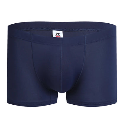 Fashion Boxers Ice Silk Man Underwear Underpants Breathable Comfortable Men's Panties Ultrathin BoxerShorts Trunks