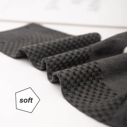 Bamboo Fiber Men's Socks 10Pairs Black Business Soft Breathable Long High Quality  Autumn for New Male Sock Plus Size 39-48