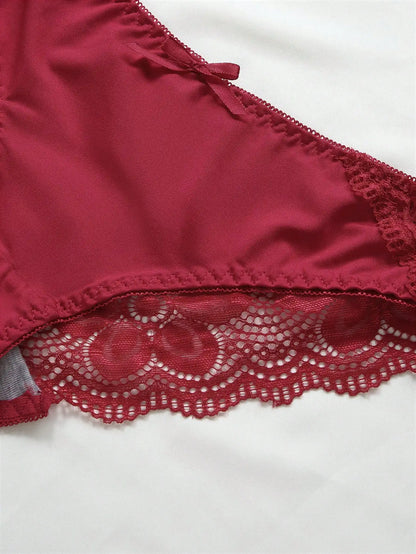 Transparent Floral Two Pieces Bras Panties Set Clothing Sexy Underwire Push Up Lingeries For Women A2123