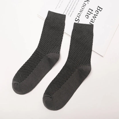 Bamboo Fiber Men's Socks 10Pairs Black Business Soft Breathable Long High Quality  Autumn for New Male Sock Plus Size 39-48