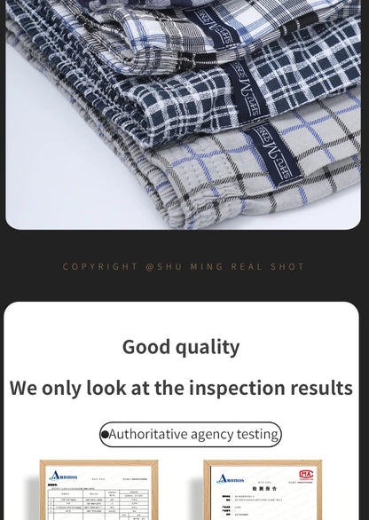 Big Underpants Pajama Bottoms at home High waist Allo pants plus size boxer briefs for men cotton slacks all high-waisted boxers