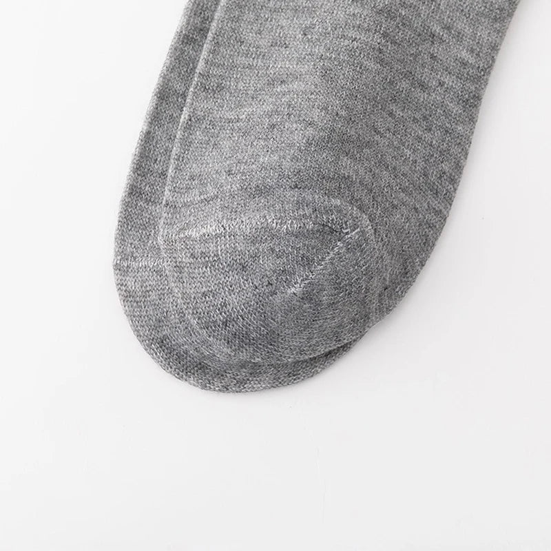 ALLTOOALL 5 Pairs/Lot Men's Solid Color Socks Black White Business Casual Sports Sock Man Cotton Mesh Breathable Short Socks