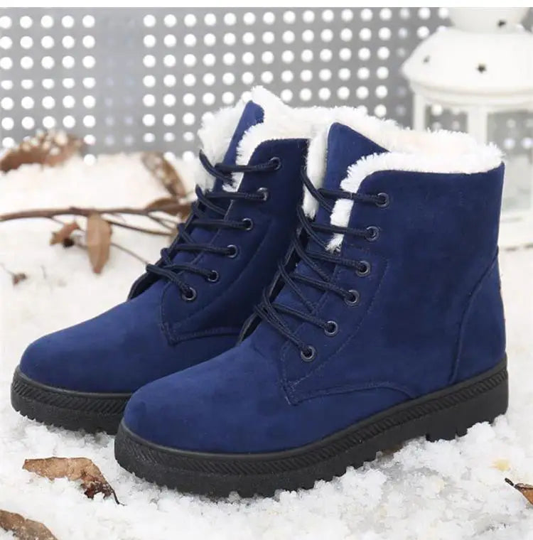 Women Boots Snow Plush Women Shoes Platform Boots For Women Fashion Keep Warm Women's Boots Flat New Botas Mujer Winter Shoes