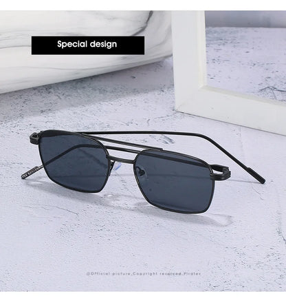 Dropshipping Fashion Square Sunglasses Men Women Metal Sun Glasses Retro Sun Glasses Vintage High Quality Gafas Oculos De Sol