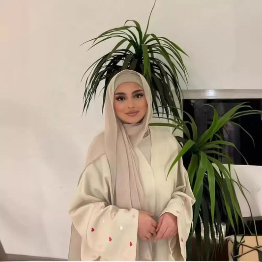 Modest Abaya Women Morocco Kaftan Embroidery Dresses Arabic Vestidos Jalabiya Eid Muslim Dubai Cardigan Long Robe Ramadan Abayas