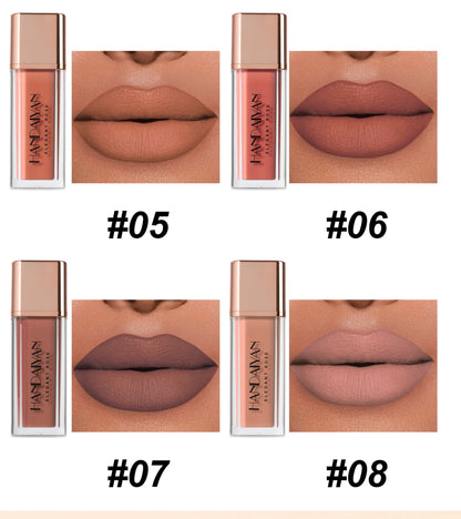 8 Colors Matte Liquid Lipstick Non Stick Cup Waterproof Lip Gloss Long Lasting Lip Tint Korean Cosmetics Makeup For Women