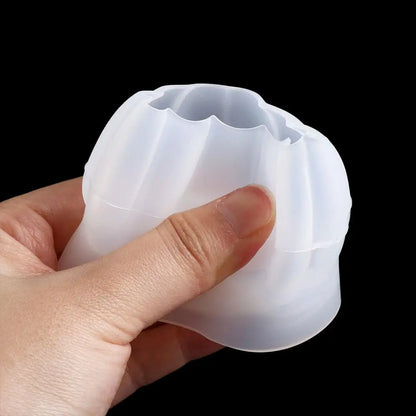 DIY Silicone Pumpkin Candle Mold white 3D Pumpkin Mould Smooth Pumpkin Soap Mold Halloween