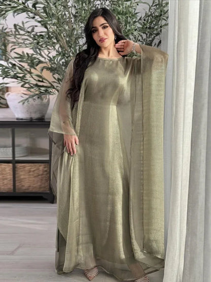 Modest Dress for Women Abaya Bat Sleeve Long Robe Ramadan Morocco Dubai Abayas Kaftan Islam Eid Muslim Vestidos Jalabiya Dresses