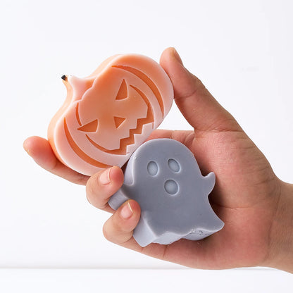 New Halloween Ornaments Pumpkin Silicone Candle Mold DIY Ghost Bat Soap Crafts Making Molds Plaster Resin Mould Home Decor Tools