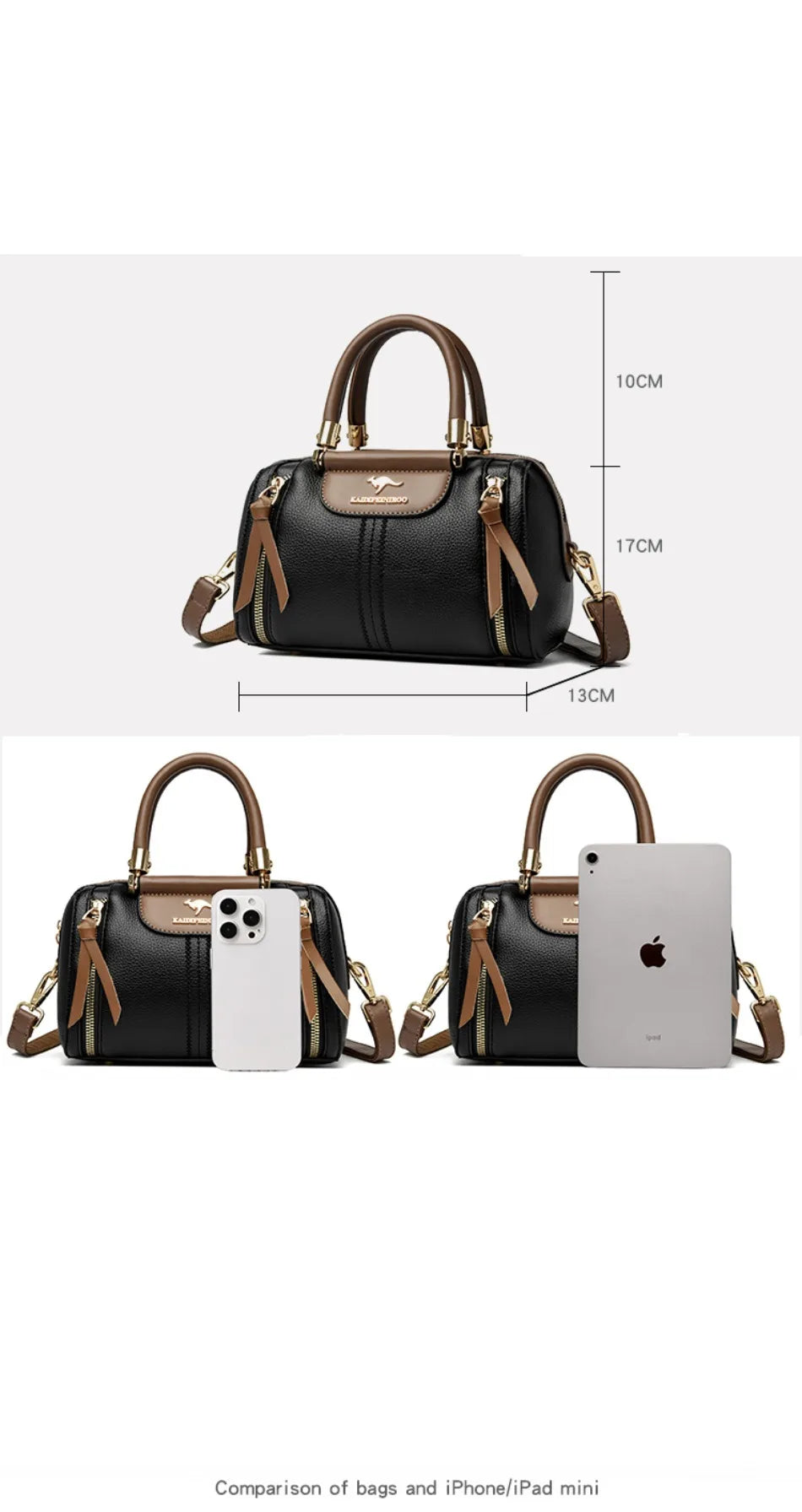 Genuine Luxury Shoulder Croosbody Bags for Women Designer Casual Tote Female Boston Quality Soft Leather Purses and Handbags Sac
