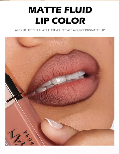 8 Colors Matte Liquid Lipstick Non Stick Cup Waterproof Lip Gloss Long Lasting Lip Tint Korean Cosmetics Makeup For Women
