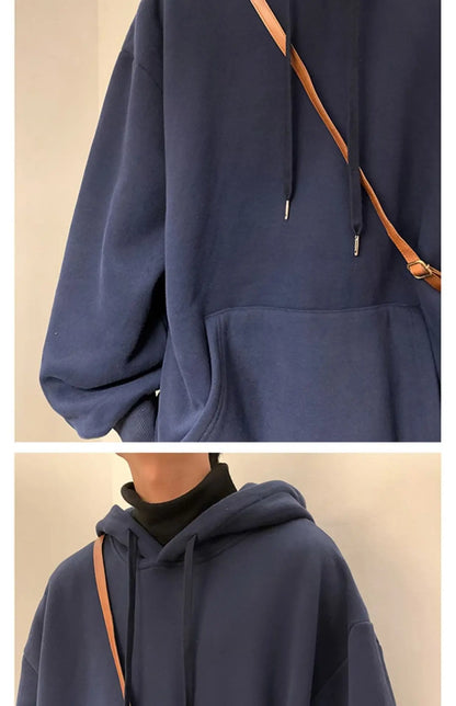 6 Colors Spring Autumn Solid Hoodie Men Harajuku Fashion Casual Oversized Hoodies Women Loose Hooded Sweatshirt Streetwear Y2k