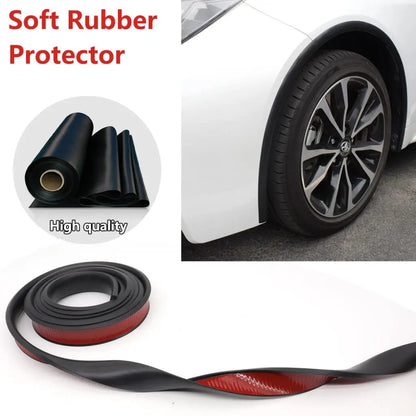300cm Universal Car Rubber Mud flaps Splash Guard Fender Flare Extension Wheel Eyebrow Trim Protector Door Lip Seal Strip Cover
