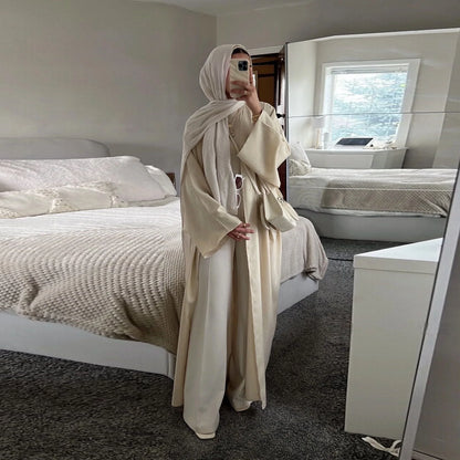 Eid Muslim Abaya for Women Cardigan Robe Jalabiya Arabic Ramadan Dresses Modest Morocco Dubai Abayas Kaftan Islam Vestidos