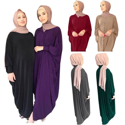 Eid Muslim Modest Dress for Women Abaya Dubai Prayer Eid Ramadan Prayer Garmenrt Longue Musulman Abayas Kaftan Niqab Vestidos
