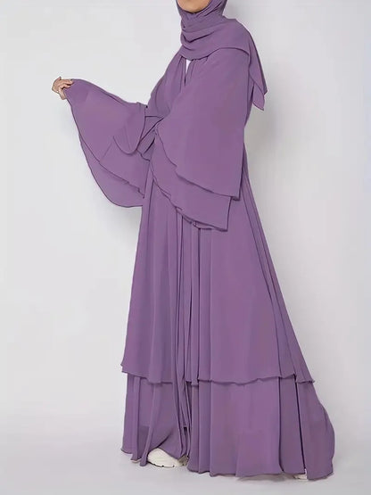 Muslim Long Abaya Dress Turkey Islamic Women Robe Hijab Headscarf Sashes Morocco Kaftan Dubai Arabic Jalabiya Modest Vestidos