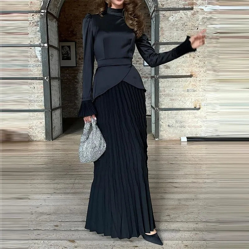 Morocco Modest Women Dress Saudi Dubai Abaya Kaftan Islam Vestidos Arabic Long Robe Eid Muslim Abayas Party Dresses Jalabiya