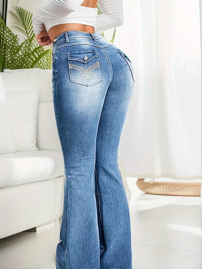 New Women's Stretch Boot Cut Jeans