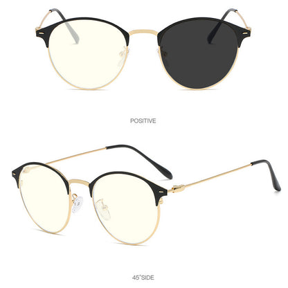 Photochromic Blue Light Blocking Glasses 2 In 1 Anti-ultraviolet Eyeglasses Anti Light Sunglasses For Men And Women
