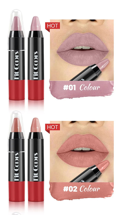 1PC 8 Colors Velvet Matte Lipsticks Pencil Waterproof Long Lasting Sexy Red Lip Stick Non-Stick Cup Makeup Lip Tint Pen Cosmetic