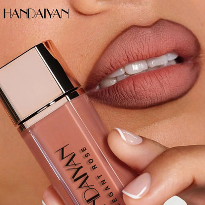8 Colors Matte Liquid Lipstick Non Stick Cup Waterproof Lip Gloss Long Lasting Lip Tint Korean Cosmetics Makeup For Women