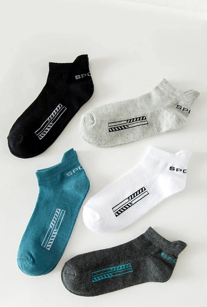 10/5 Pairs Summer Thin Short Socks Ankle Breathable Mesh Sports Sock Men and Women Casual Athletic High Quality Sokken Gifts