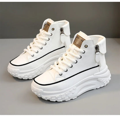 2024 New Women Sneakers Luxury Fashion High Top Women Boots Platform Casual Shoes Outdoor Running Shoes for Women Tenis De Mujer