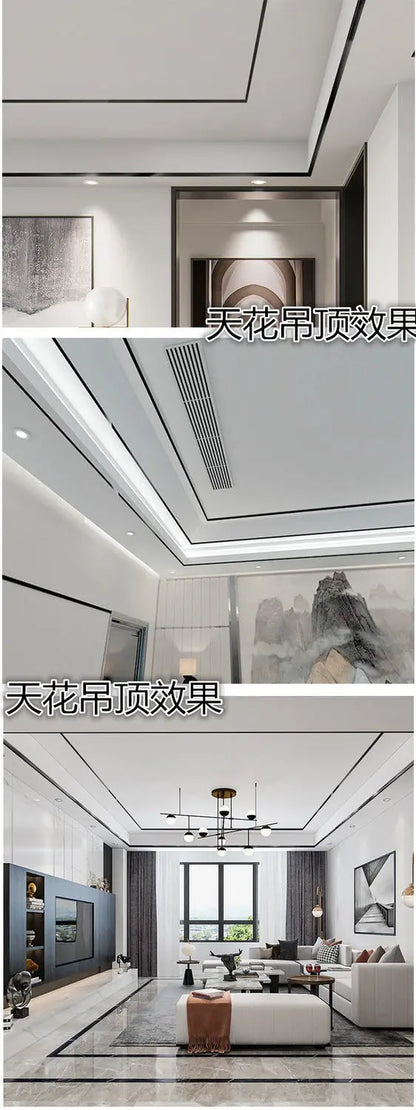 50m/Roll Self-adhesive Tile Tape Brushed Gold Silver Floor Edging Waterproof Seam Wall Stickers Wall Gap Ceiling Home Decoration