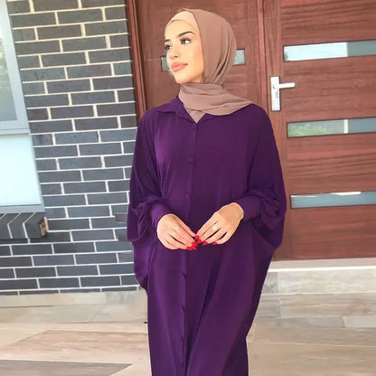 Eid Muslim Modest Dress for Women Abaya Dubai Prayer Eid Ramadan Prayer Garmenrt Longue Musulman Abayas Kaftan Niqab Vestidos
