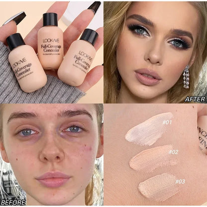 Not Easy Smudged Foundation Cream Multiple Colors Waterproof Covering Concealer Long Lasting Liquid Shadows Korean Cosmetics