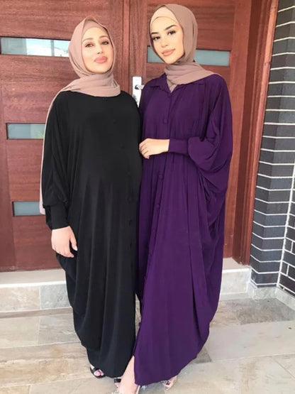 Eid Muslim Modest Dress for Women Abaya Dubai Prayer Eid Ramadan Prayer Garmenrt Longue Musulman Abayas Kaftan Niqab Vestidos