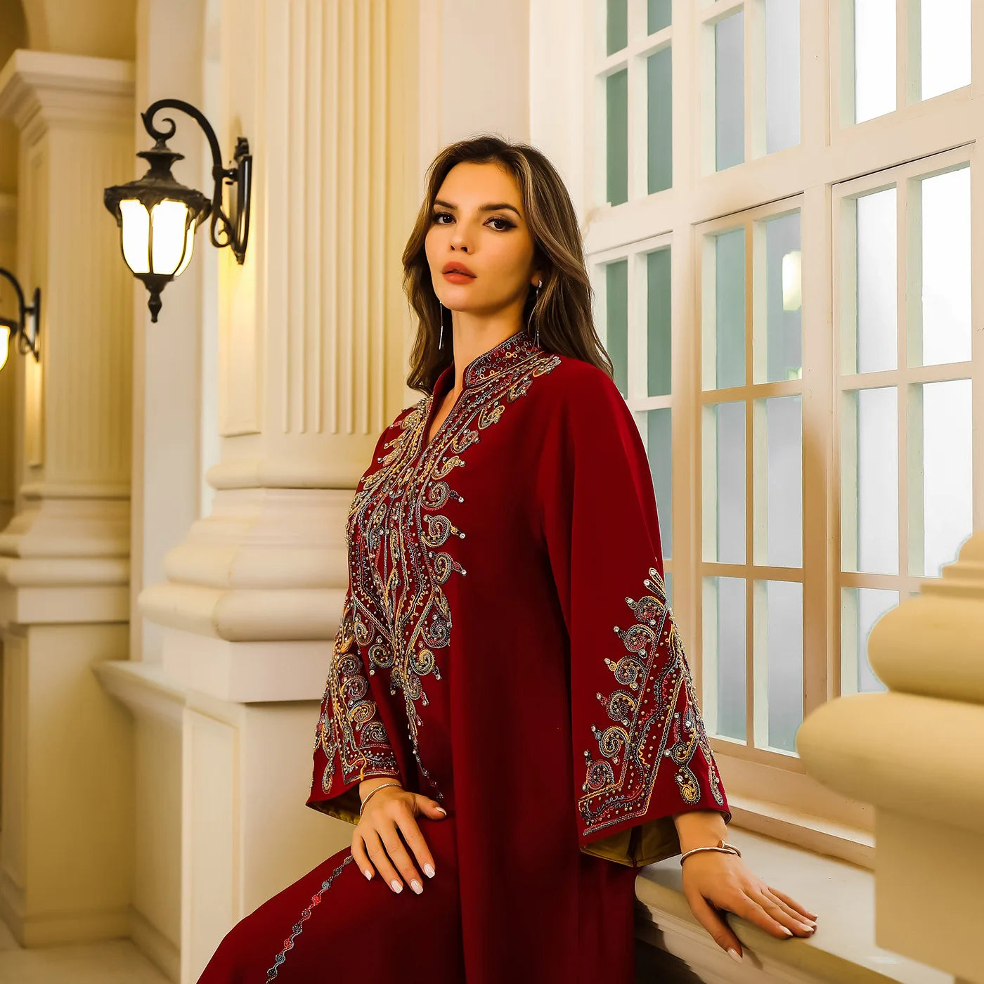 Ramadan Eid Moroccan Kaftan Abaya for Women Dress Jalabiya Party Long Robe Dubai Vestidos Saudi Muslim Modest Dresses Abayas