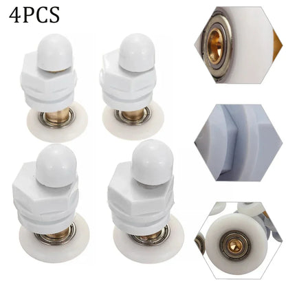4pcs Shower Door Rollers High Quality 19mm/23mm/25mm/27mm/29mm Replacement Wheels For Glass Sliding Door
