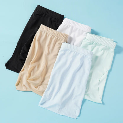 5 Pairs/Lot Men's Ice Silk Briefs Summer Transparent Seamless Sexy Quick-drying Trendy Breathable Underwear Ultra-thin Panties