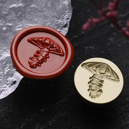 Wax Seal Stamp Dark Series Halloween Fear Skeleton Relief Stamp Head  For Scrapbooking Cards Envelopes Wedding Invitations Gift