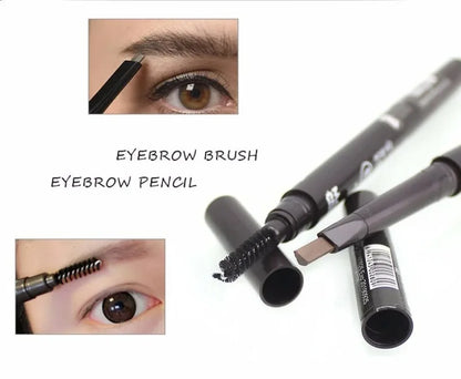 5 Color Double Ended Eyebrow Pencil Waterproof Make Up Long Lasting No Blooming Rotatable Triangle Eye Brow Tattoo Pen Makeup
